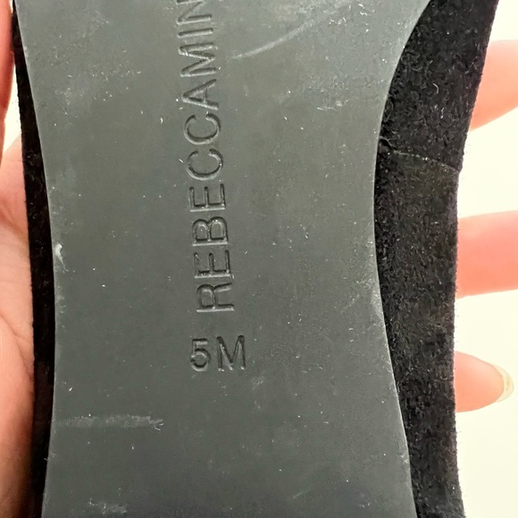 Rebecca Minkoff Astro Too Scorpio Black Suede Flat Loafer Shoes - Picture 10 of 10